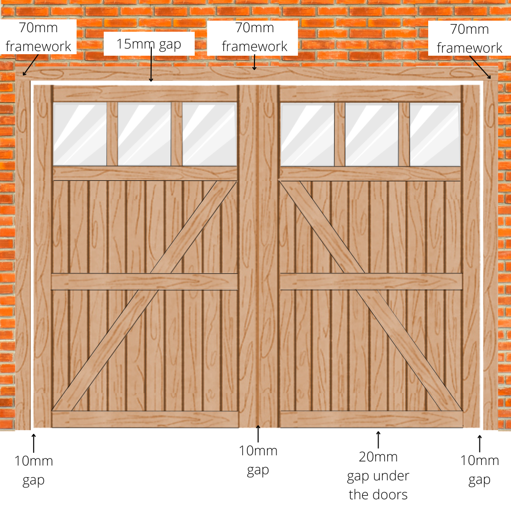 Hardwood Garage Doors - Cheshire Design