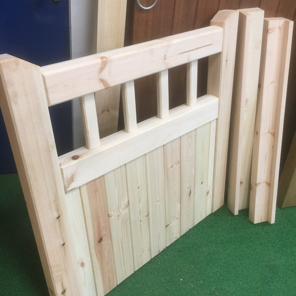 A light softwood garden gate