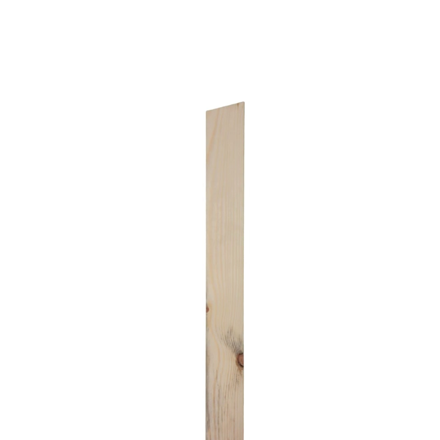 The side of a softwood wall post