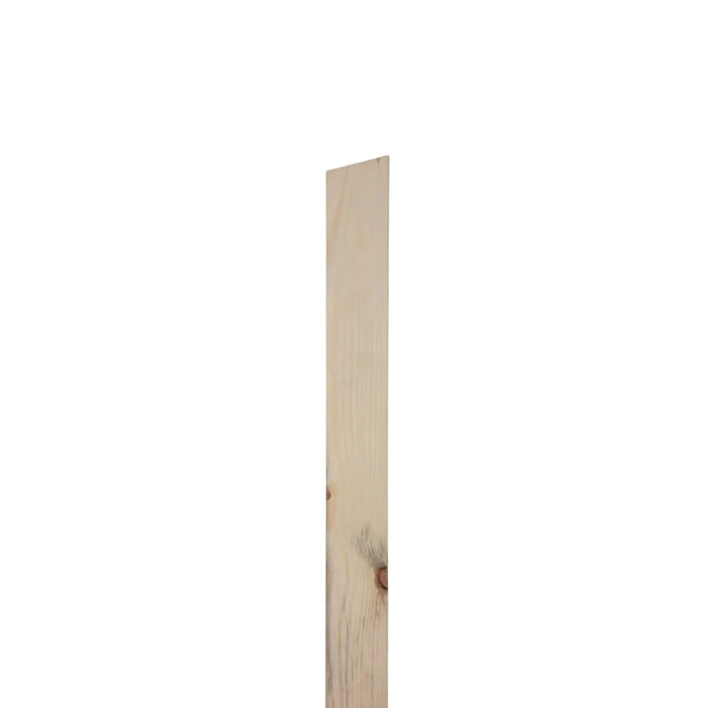 The side of a light softwood gate post