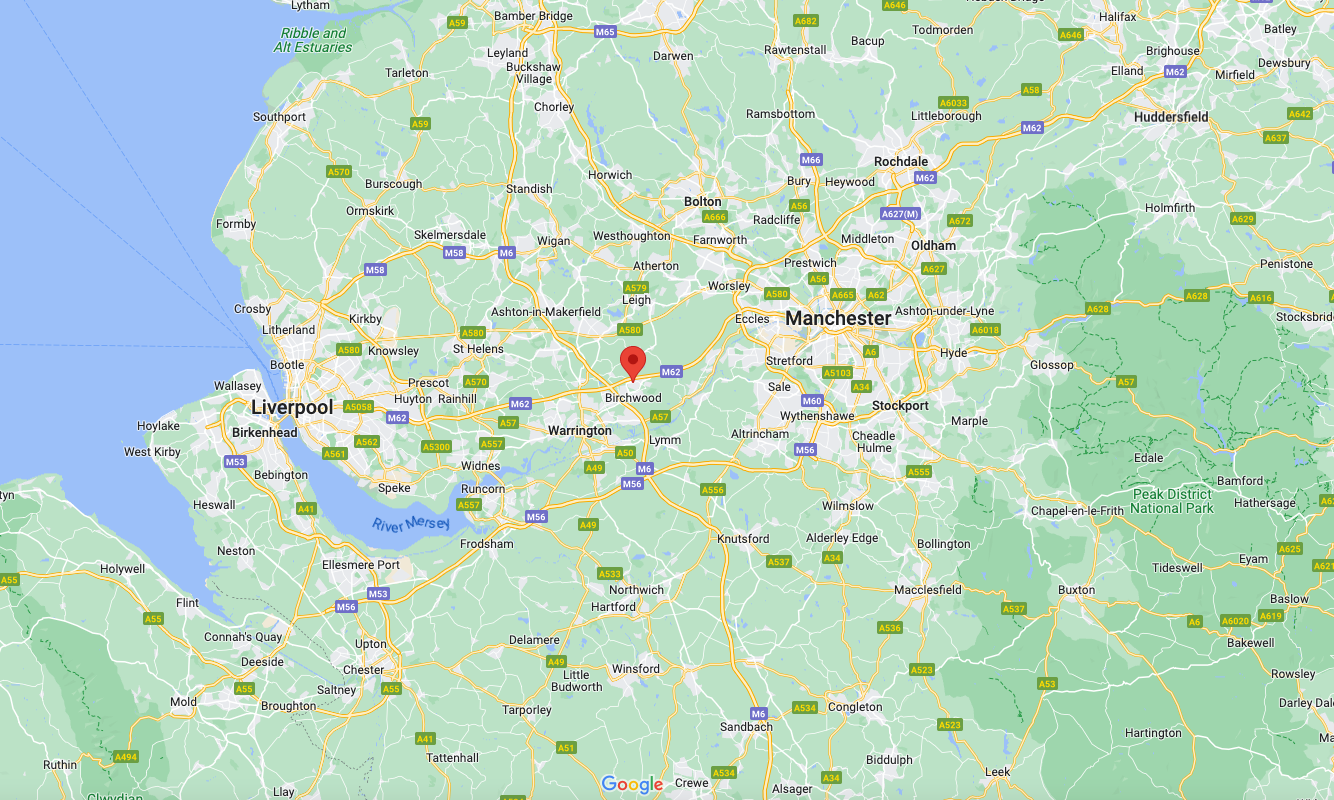 A map showing the location of Stellar Gates