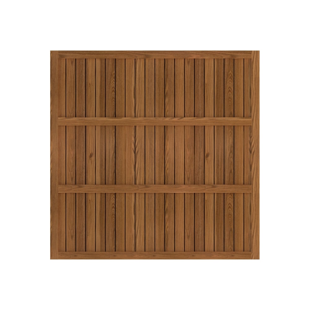 The back of a wooden fence panel