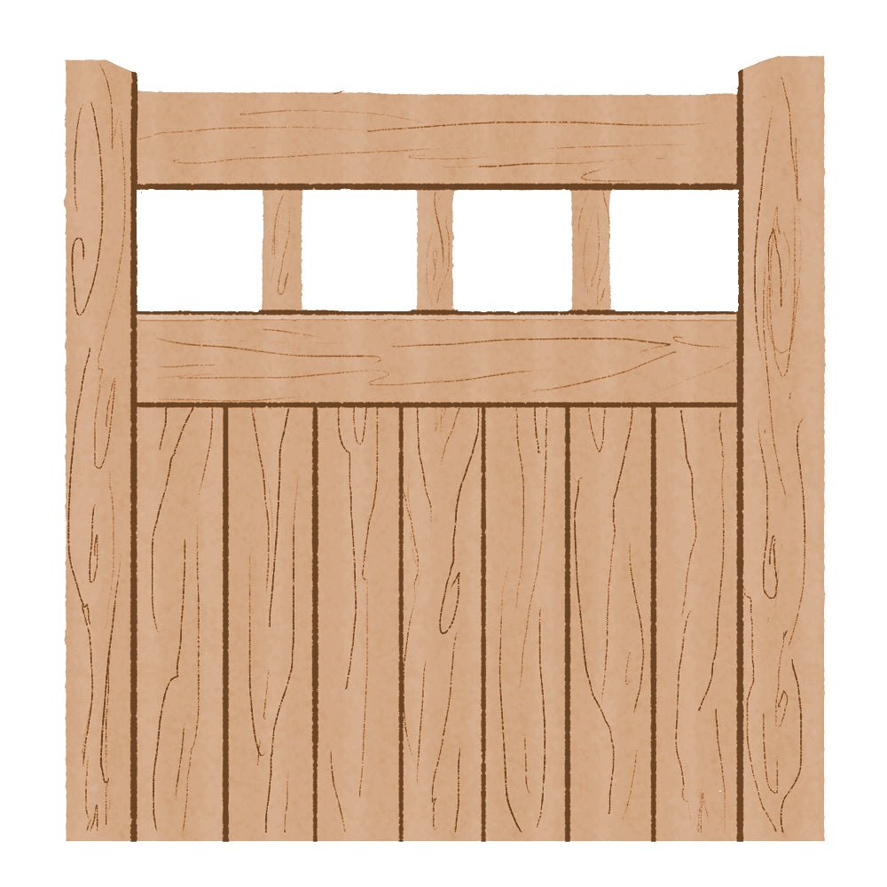 Hardwood Garden Gate in Cheshire Design