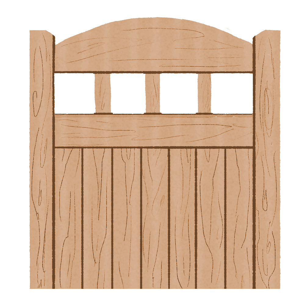 Hardwood Garden Gate in Lancashire Design