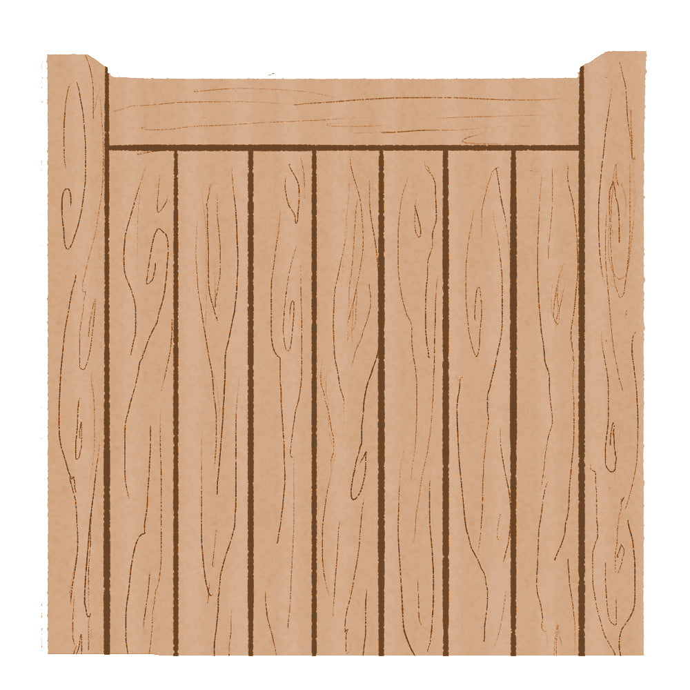 Hardwood Garden Gate in a Village Design