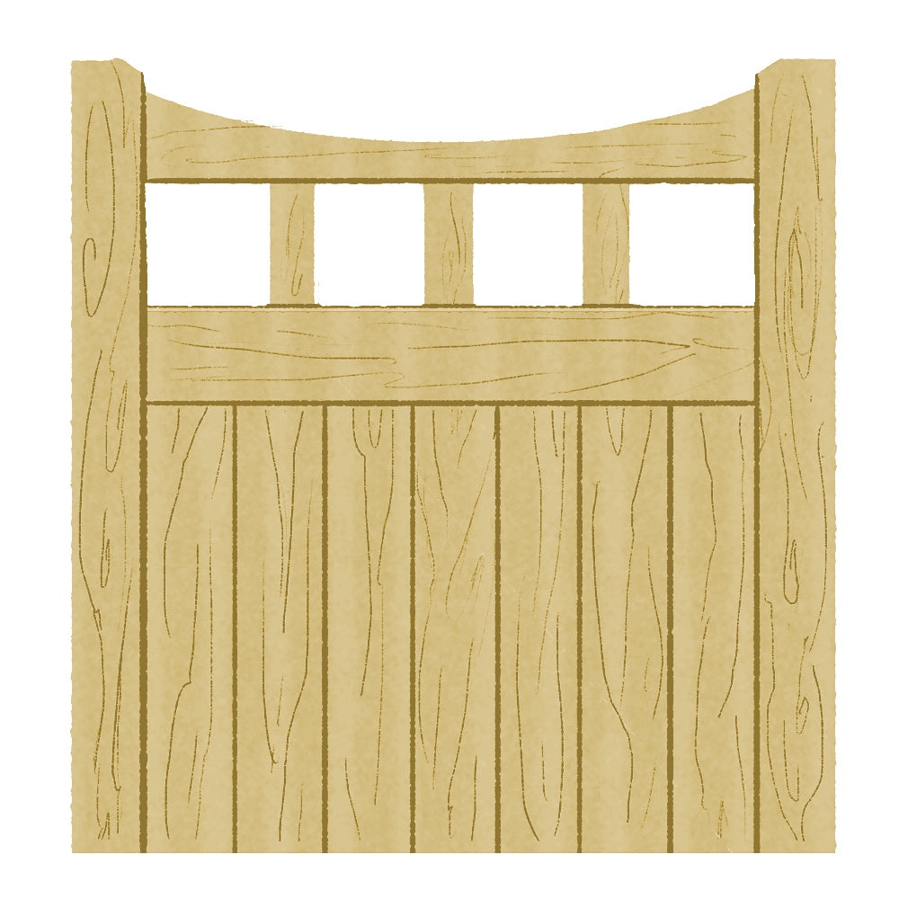 Softwood Garden Gate - Birchwood Design