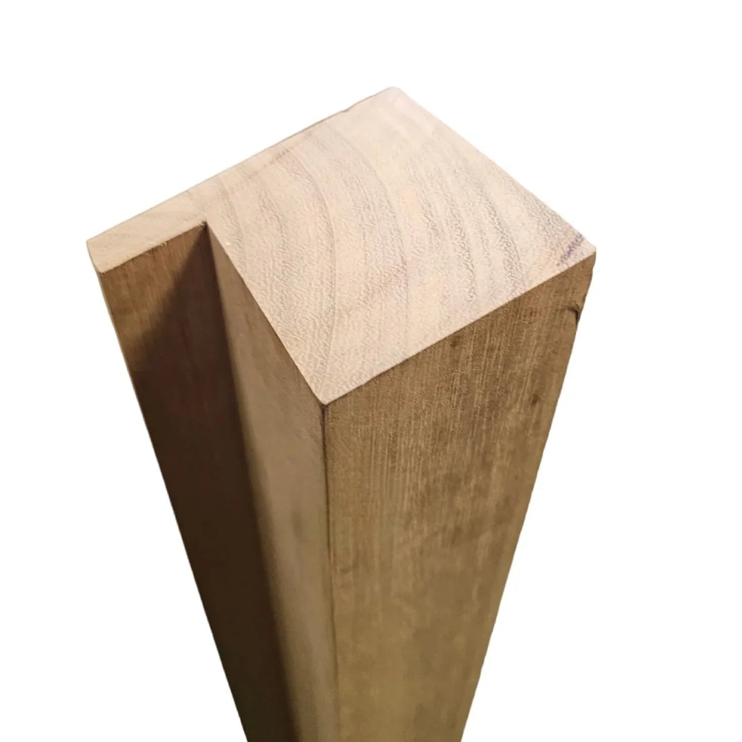 Iroko 95mm x 70mm matching wall post with bead.webp__PID:a16fbe52-bb0f-419e-9950-dc4362a1d380