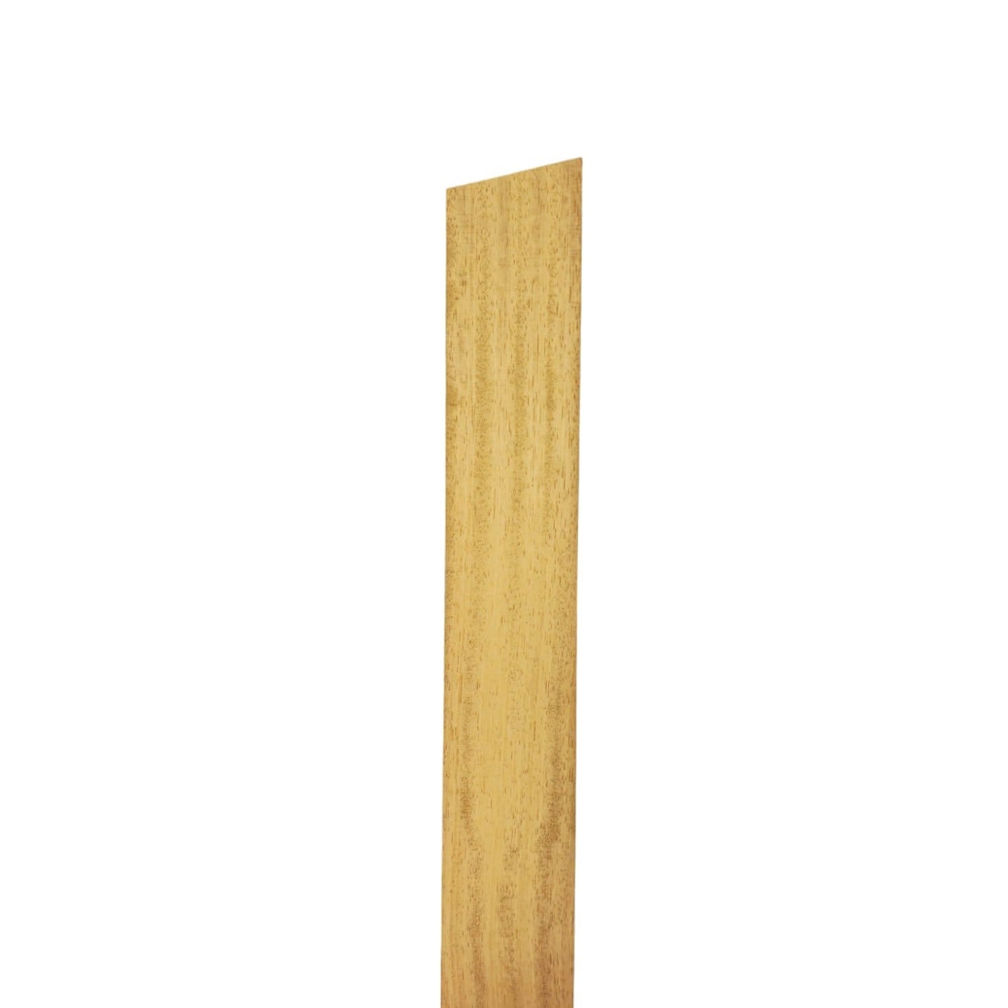 A light coloured wall post made of Iroko wood, measuring 95mm x 70mm