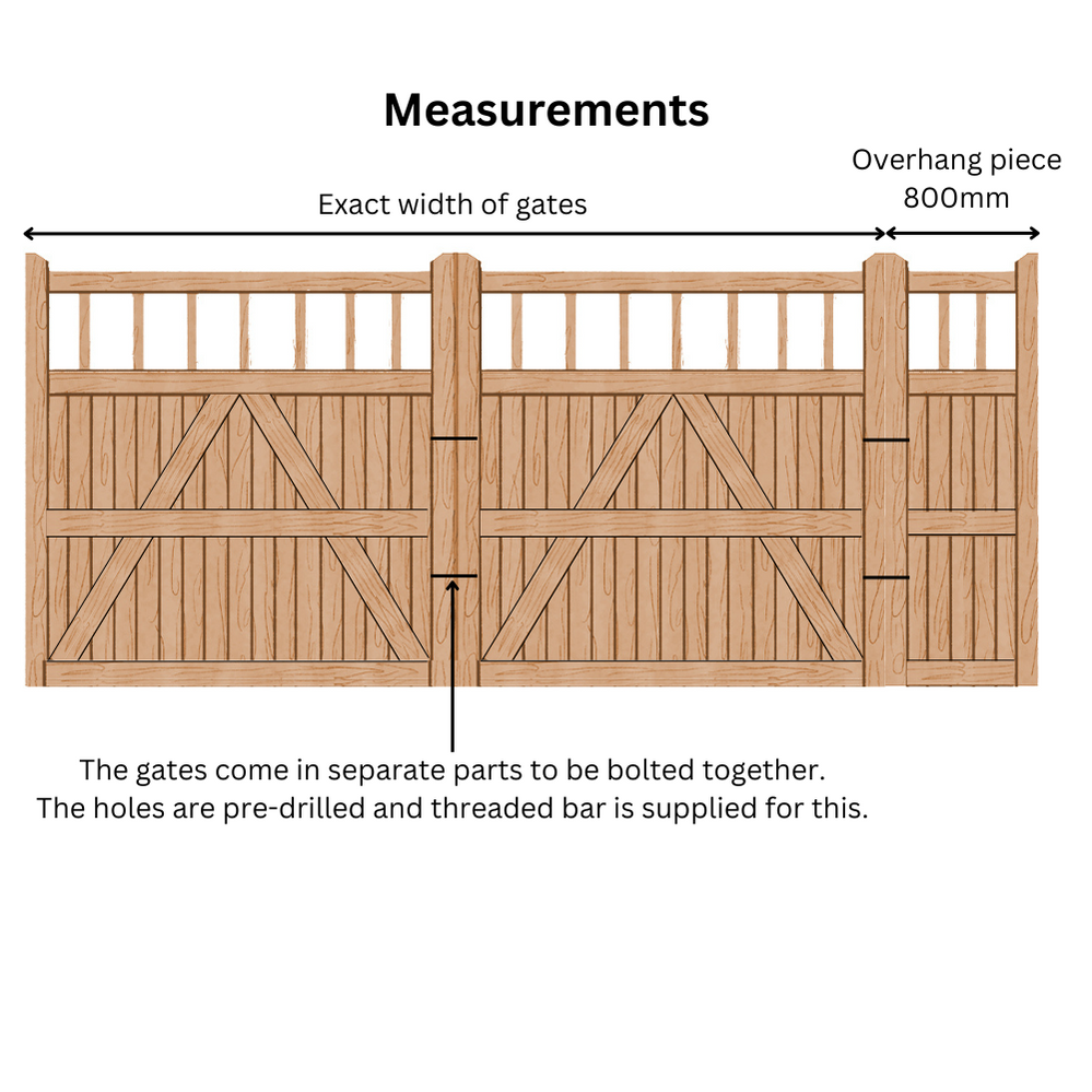 Hardwood Sliding Gates - Cheshire Design - Stellar Gates