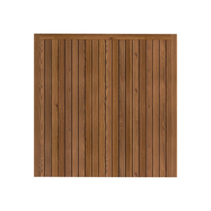 The front of a wooden fence panel