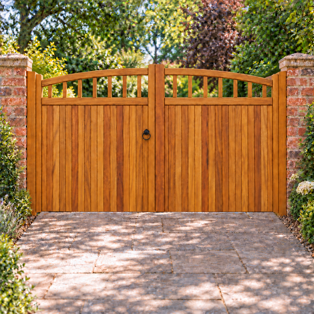 Hardwood Driveway Gates - Tarporley Design