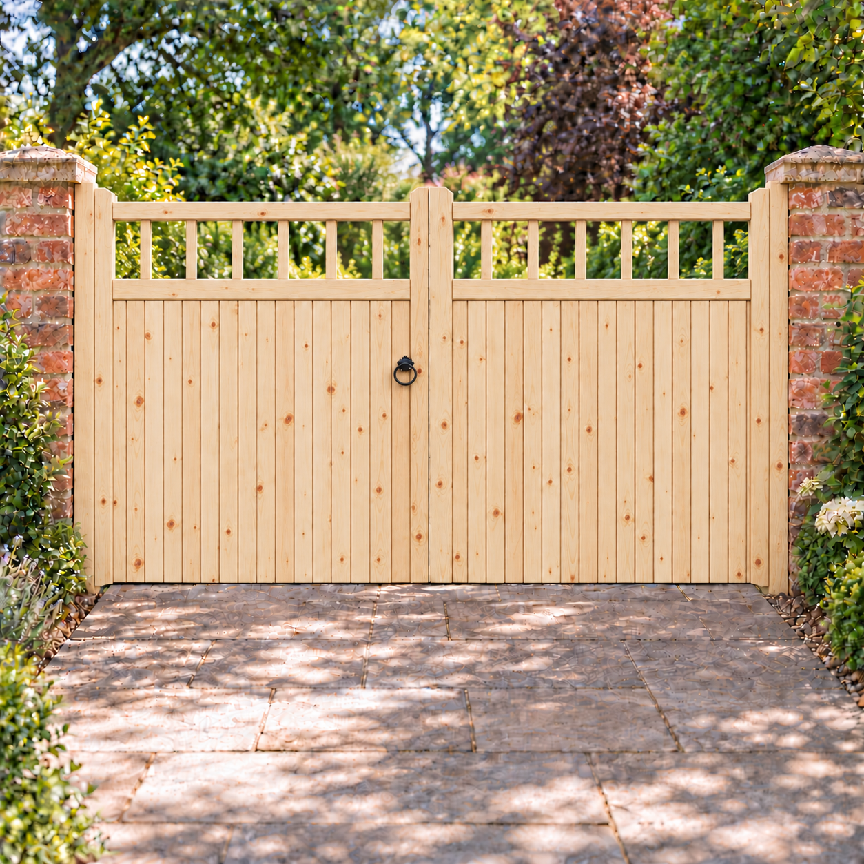 Wooden Driveway Gates - Cheshire Design