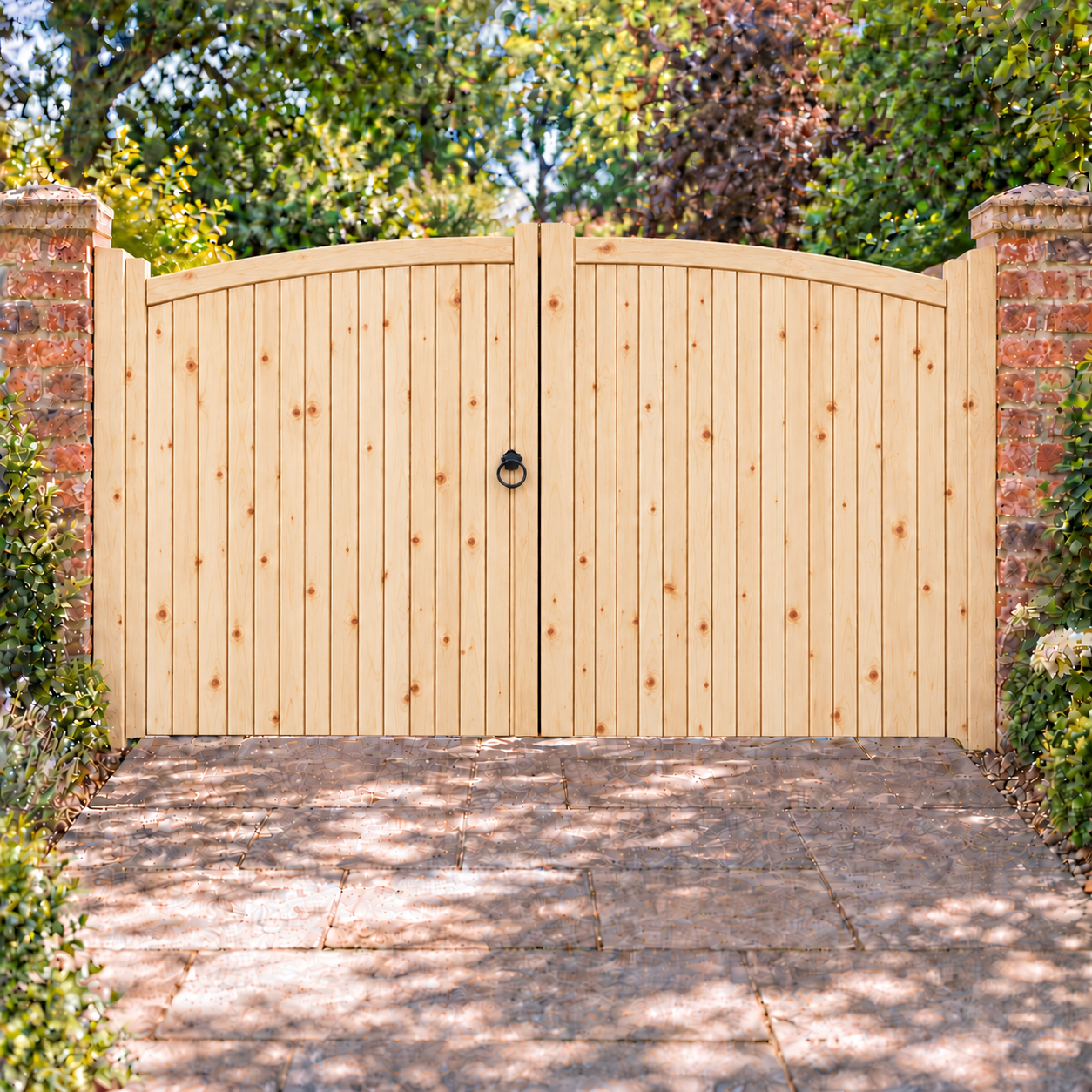 Wooden Driveway Gates - Lymm Design