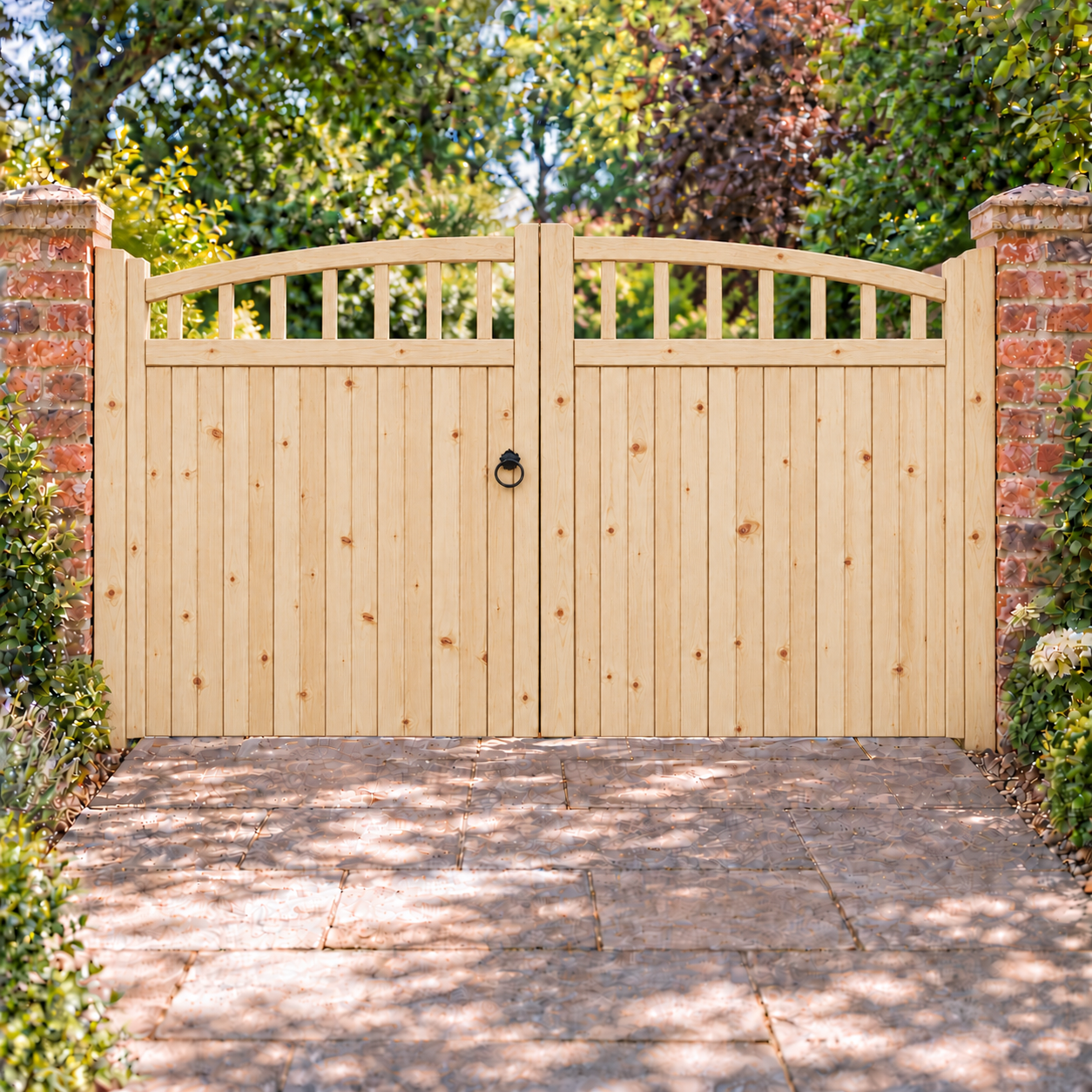 Wooden Driveway Gates - Tarporley Design
