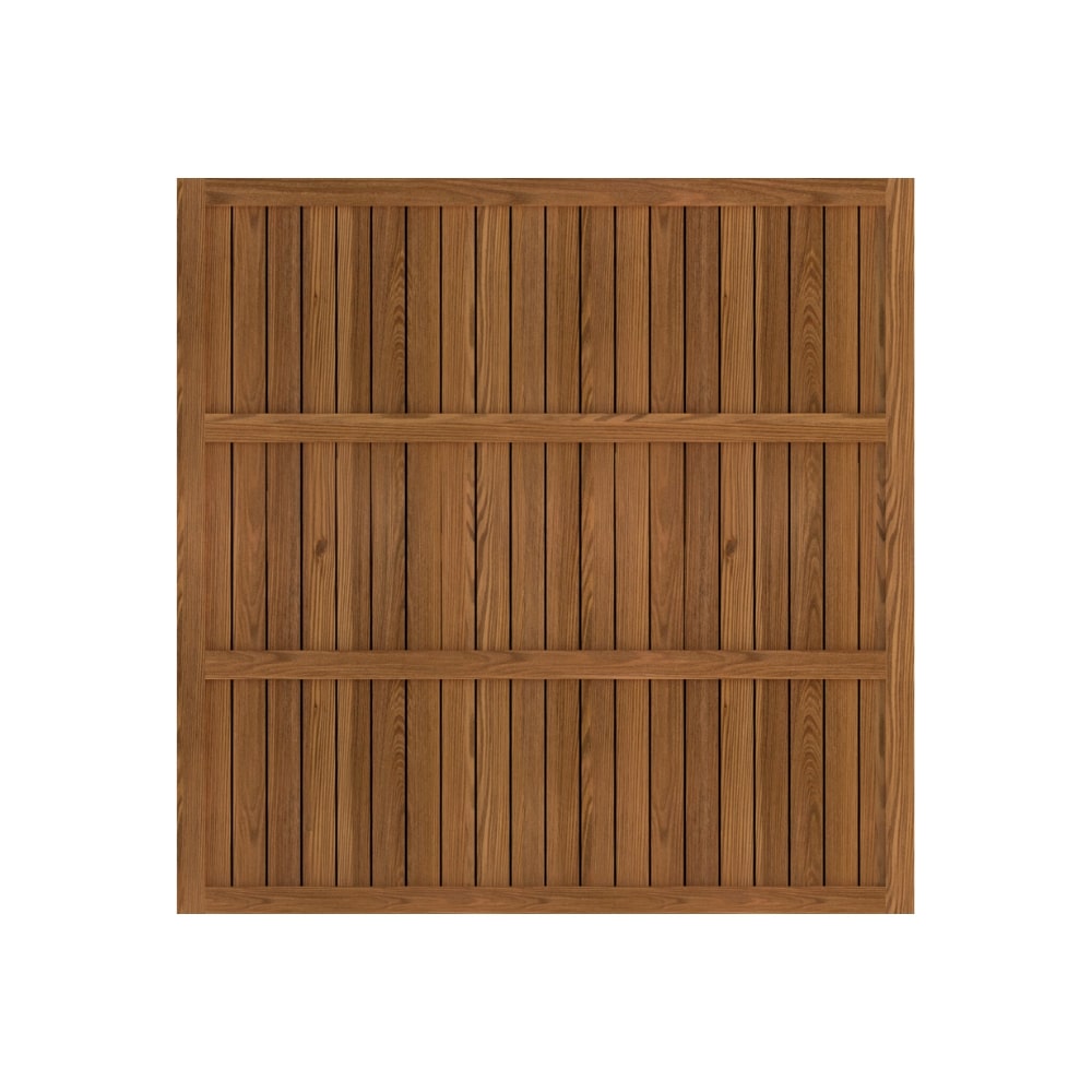 The back of a wooden fence panel