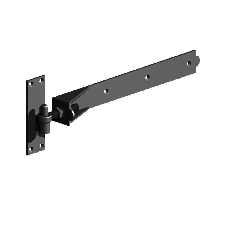 Adjustable Hook and Band Hinges premium black