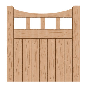 Hardwood Garden Gate in Birchwood Design