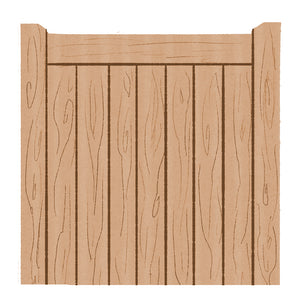 Hardwood Garden Gate in a Village Design