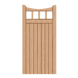 The side of a birchwood gate