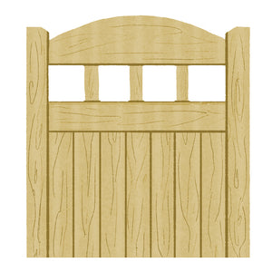 Single Gate - Softwood Garden Gate - Lancashire Design