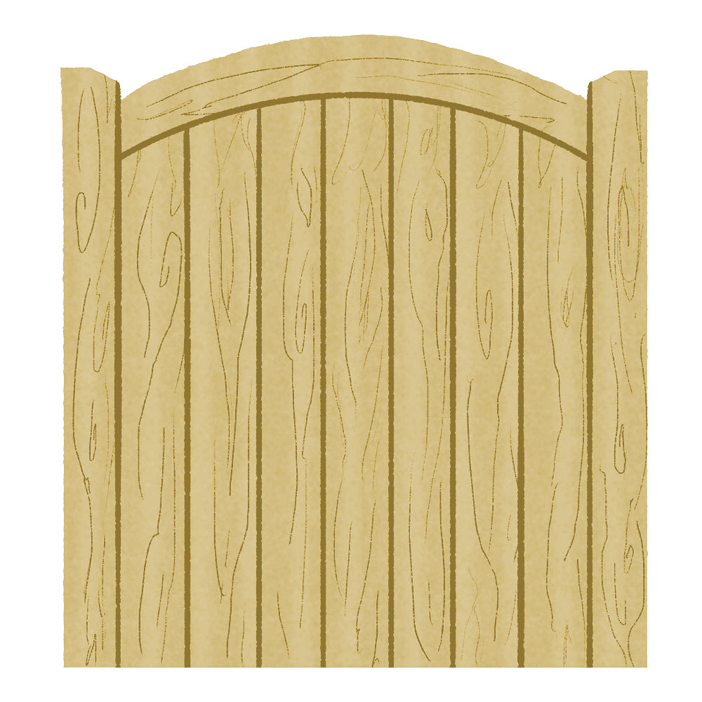 Single Wooden Garden Gate - Lymm Design