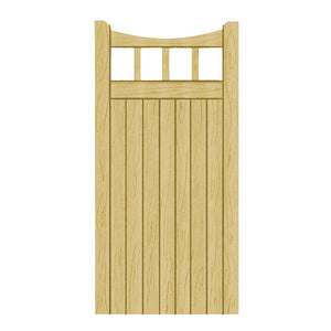 Scandinavian Redwood Gates - Softwood Side Gate - Birchwood Style