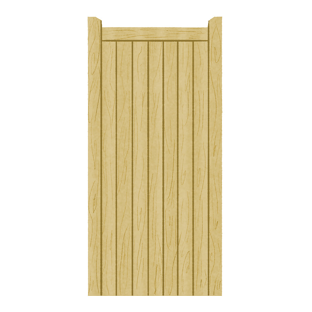 Softwood Single - Side Gate - Village Design